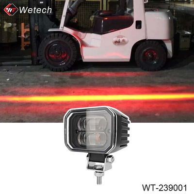 10V - 80V вилочный погрузчик Красный зоны света 30W светодиодные вилочные погрузчики светодиоды безопасности с скобкой из нержавеющей стали