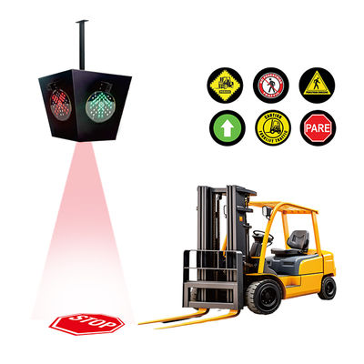 AI Smart Forklift Red Zone Light с 100-220v AC и конструкцией из алюминиевого сплава для безопасности склада